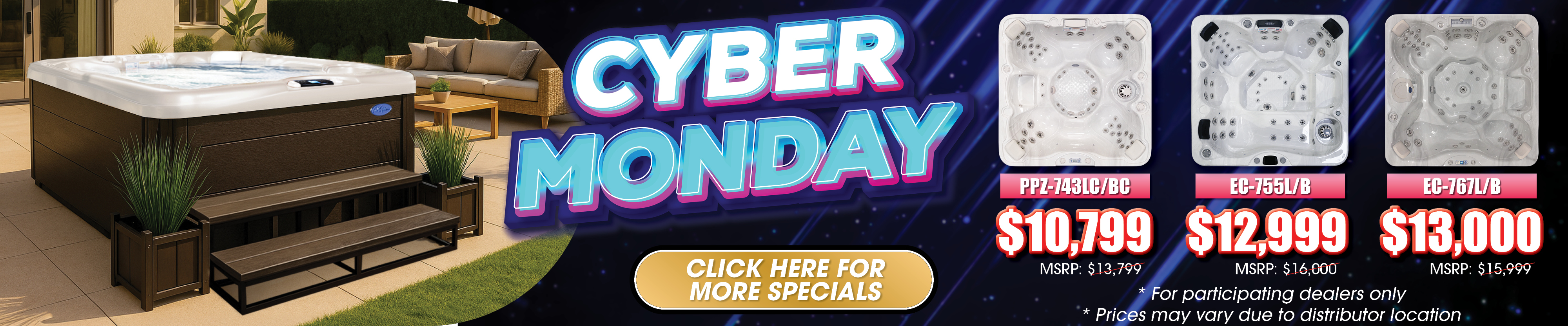 Calspas hot tub being used in a family setting - Mifflinville