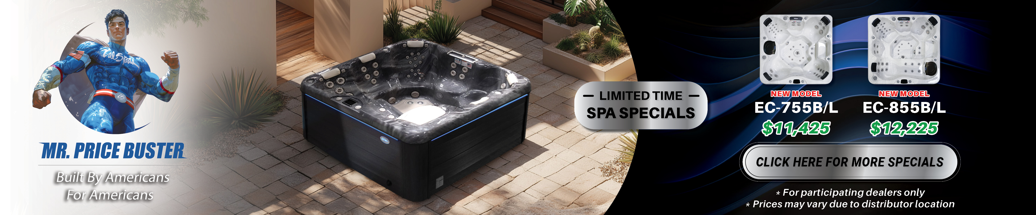 Calspas hot tub being used in a family setting - Mifflinville