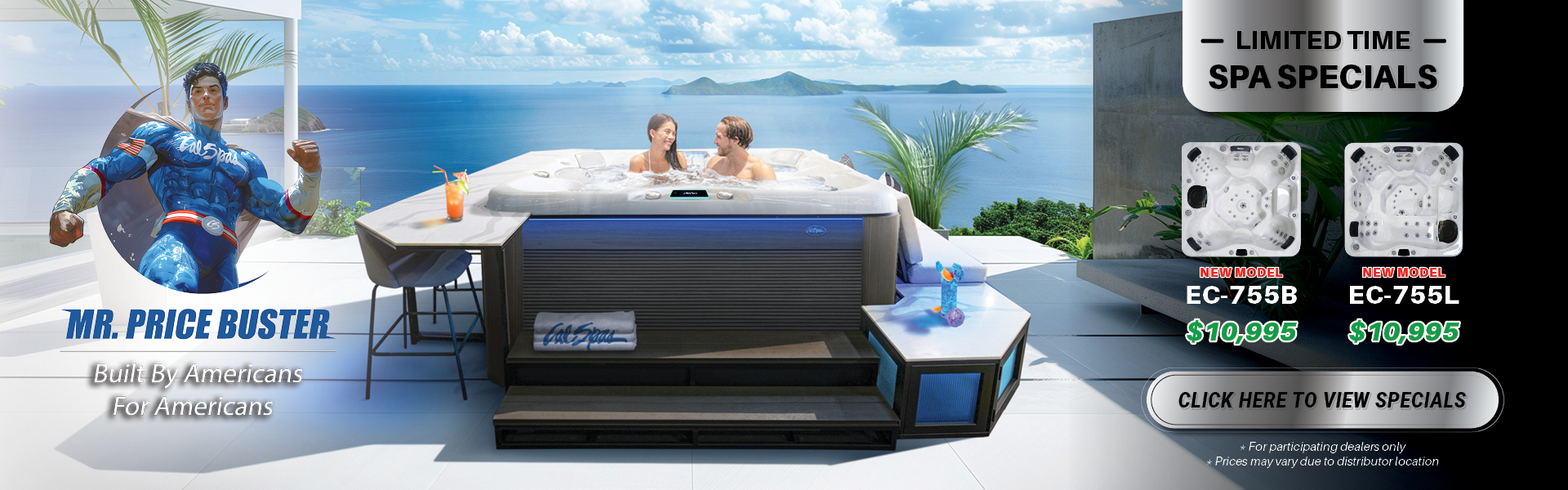 Calspas hot tub being used in a family setting - Mifflinville